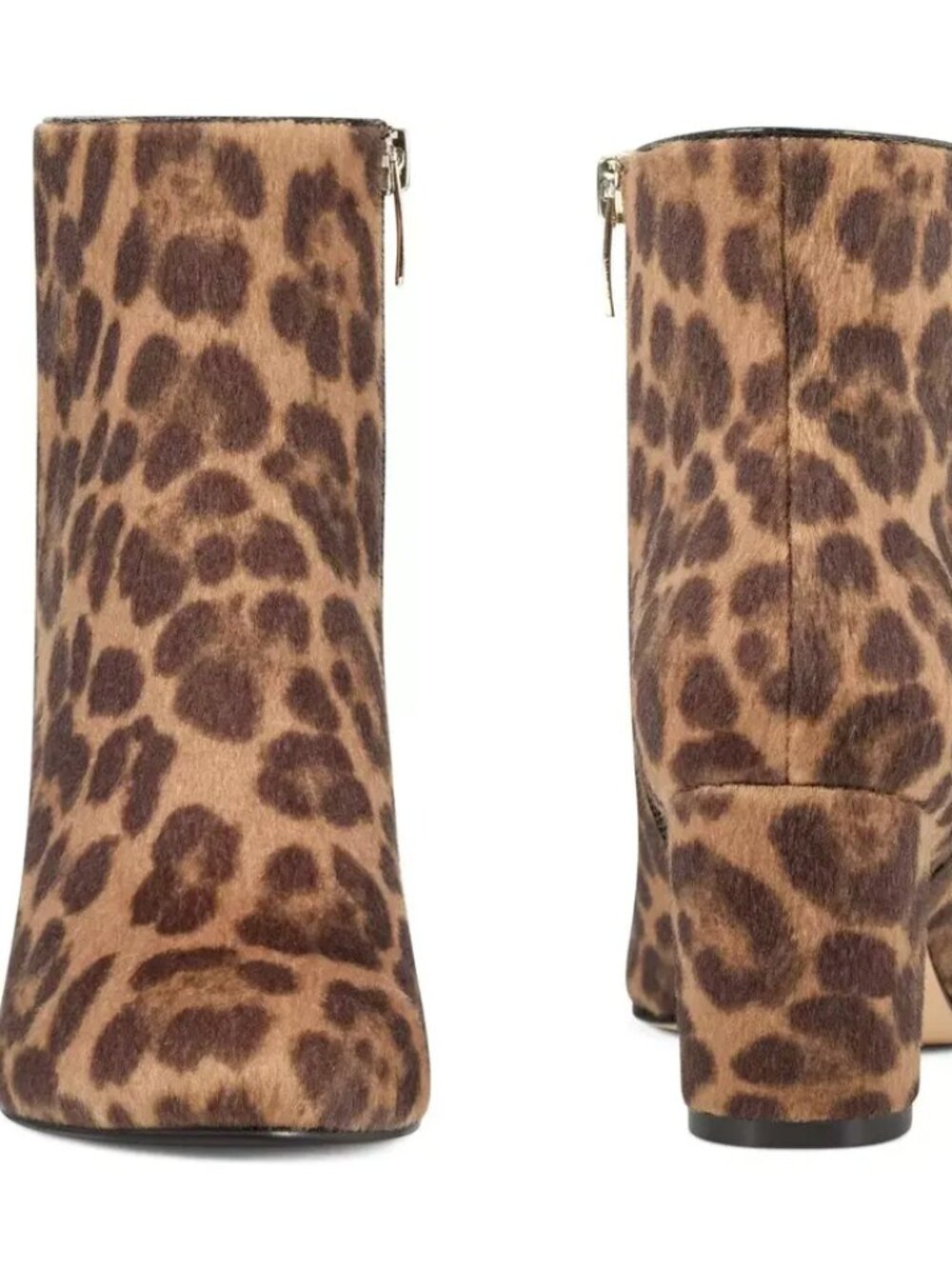 NINE WEST Women’s Leopard Print Booties – Size 7 M – 2.5" Heels new in box
